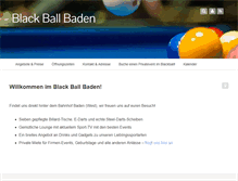 Tablet Screenshot of blackball.ch