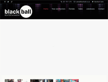 Tablet Screenshot of blackball.co.za